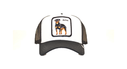 BASEBALL CAP ALPHA BLACK WHITE